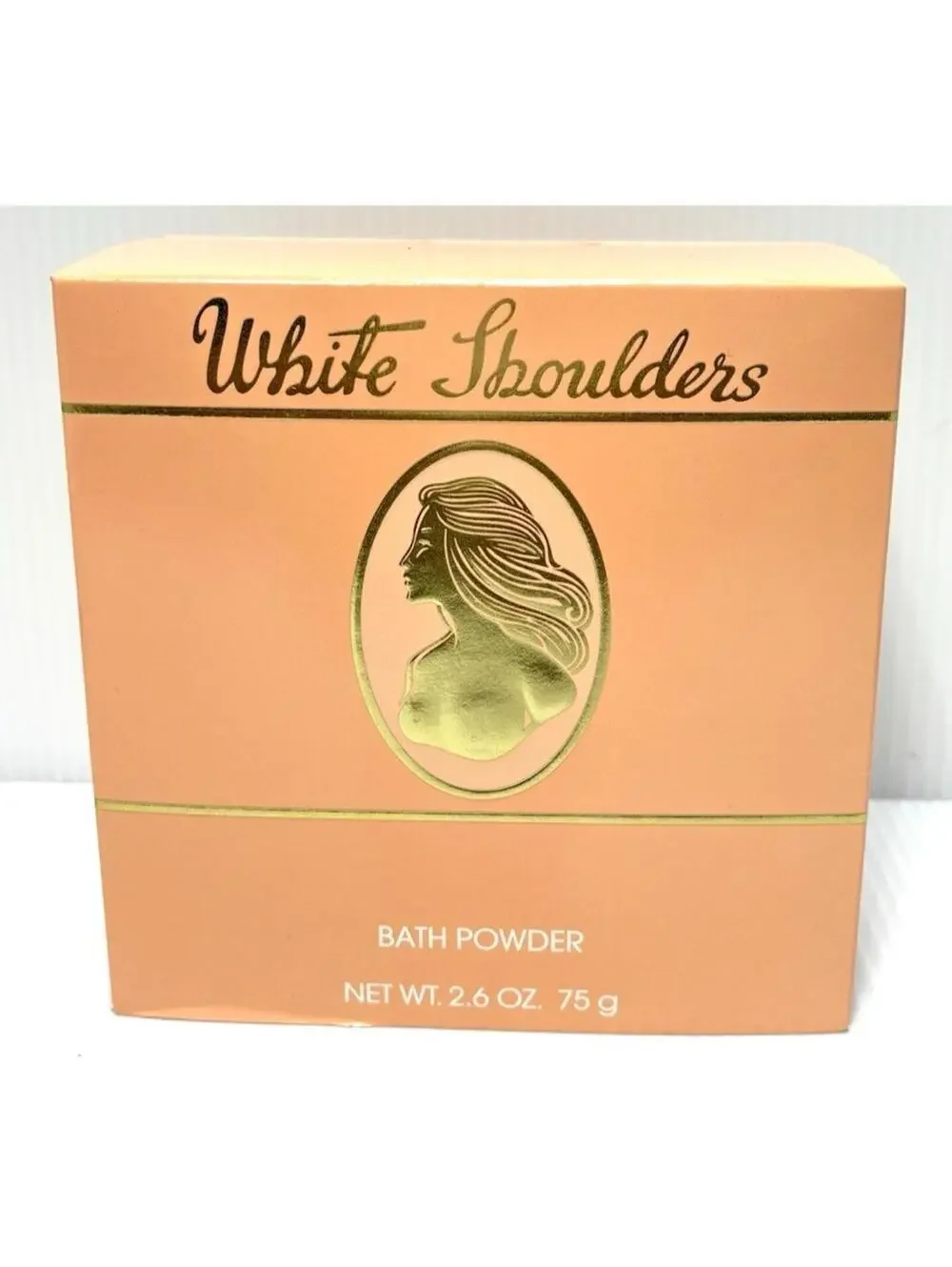 White Shoulders Bath Powder 75g Floral Scented Vintage Collectible NEW